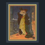 Poster "Amantes na Balconia" por Achille Mauzan<br><div class="desc">Amantes na Balconia por Lucien Achille Mauzan ca. 1922</div>