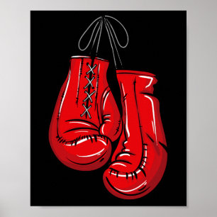 Poster Amar Luvas Boxing Ilustrações Dão Presente Boxer