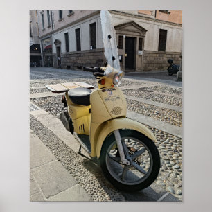 poster amarelo de motocicleta!