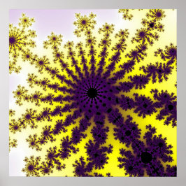 Poster Amarelo e Roxo