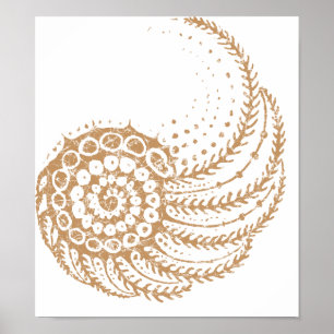 Poster amarelo espiral