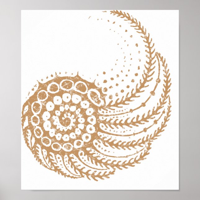 Poster amarelo espiral (Frente)