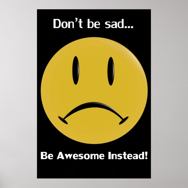 Pôster Amarelo Frowny (Frente)