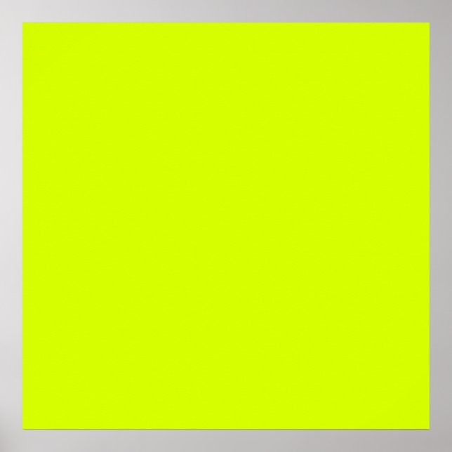 Poster Amarelo Neon, alta visibilidade (Frente)