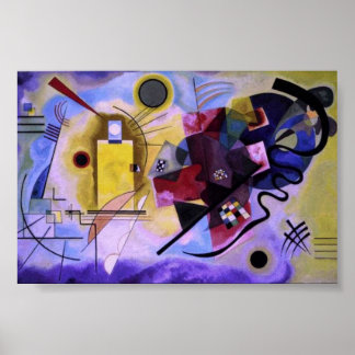 Poster amarelo-vermelho-azul