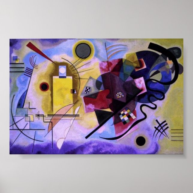 Poster amarelo-vermelho-azul (Frente)