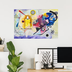 Poster Amarelo-Vermelho-Azul Kandinsky