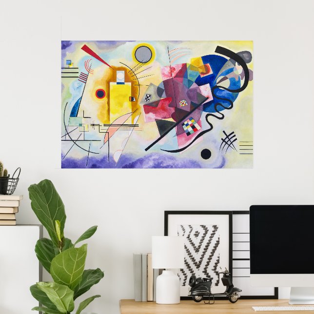Poster Amarelo-Vermelho-Azul | Kandinsky | (Escritório em casa)