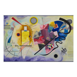 Pôster Amarelo-Vermelho-Azul por Wassily Kandinsky