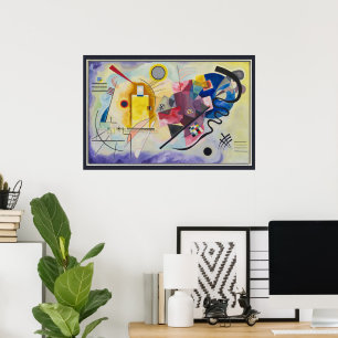 Poster Amarelo, Vermelho, Azul por Wassily Kandinsky