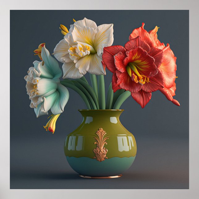 Poster Amaryllis Flowers (Frente)