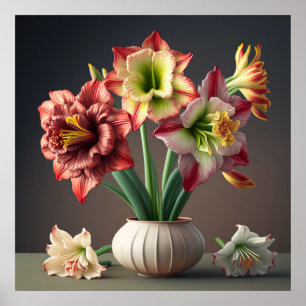 Poster Amaryllis Flowers