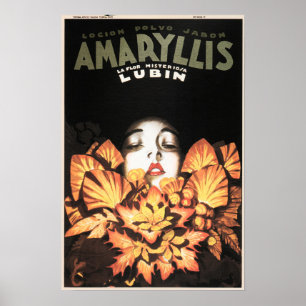 Poster AMARYLLIS Lubin Flowers Cosméticos Soap Loop Ad