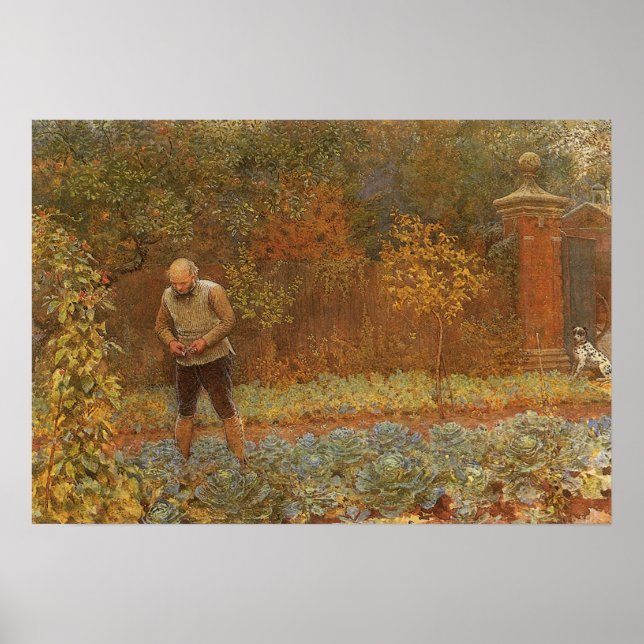 Poster Amateur (Coachman & Cabbages) by Frederick Walker (Frente)