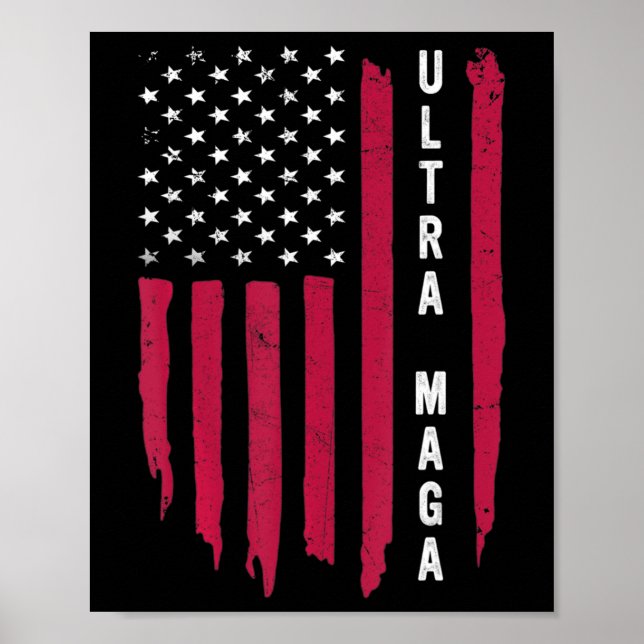 Poster Amazing Going Out Made In USA Black American Flag  (Frente)