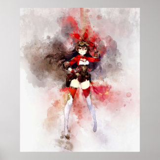 Poster Amber - Impacto de Genshin