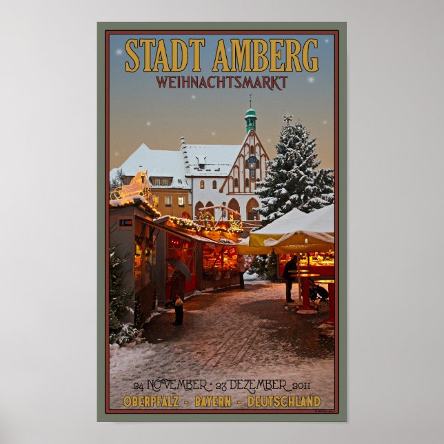 Poster Amberg Weihnachtsmarkt (Frente)