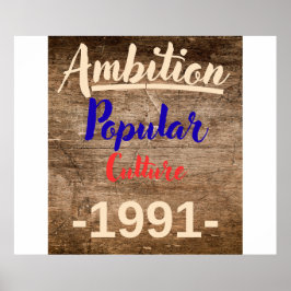 Poster Ambição: Cultura Popular