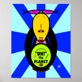 Poster Ambiente e mascote de macaco v1