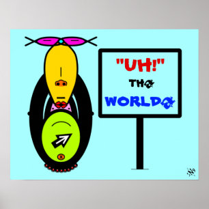 Poster Ambiente & mascote de macaco v1