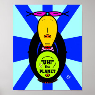 Poster Ambiente & mascote de macaco v1