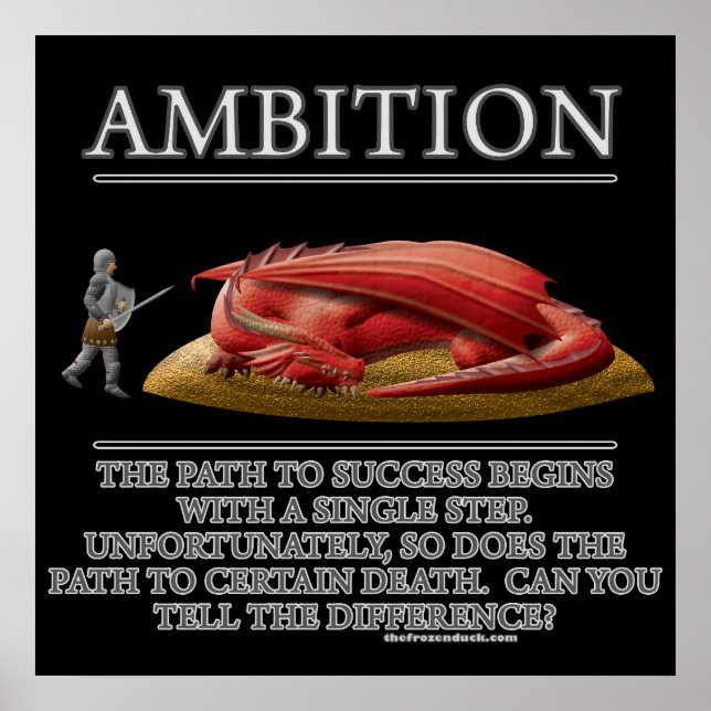 Poster Ambition Fantasy (de)Motivator (Frente)