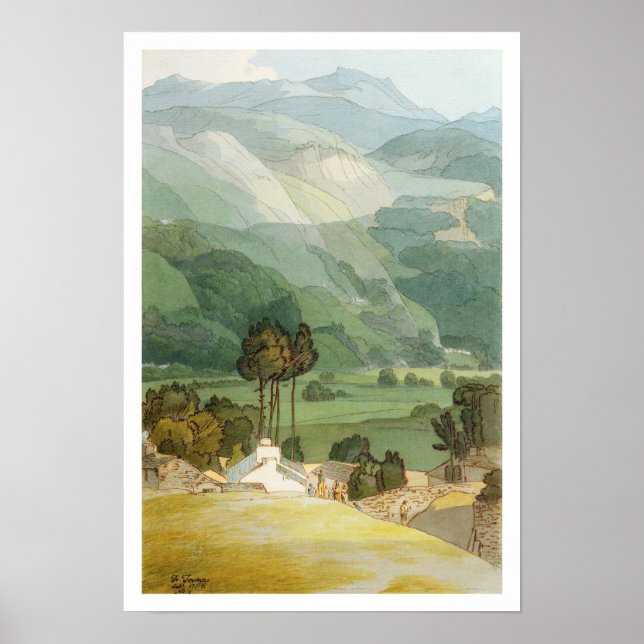 Poster Ambleside, 1786 (c/c com caneta e tinta sobre graf (Frente)