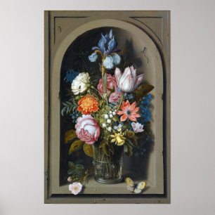 Poster Ambrosius Bosschaert a vida da pessoa idosa A