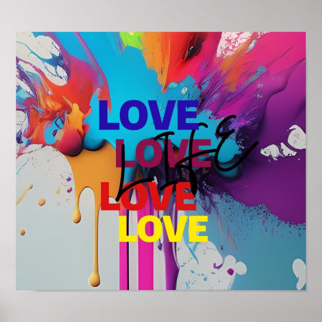 Poster Ame a Vida (Frente)