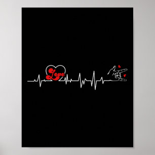 Poster Ame Cartaz Sinal Linguagem Audição Perda Awa