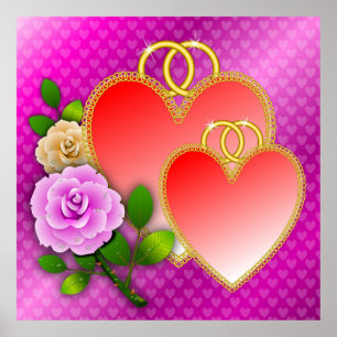 Poster Ame Formas do Coração