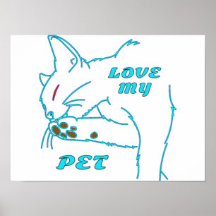 POSTER AME MEU GATO DE AQUA