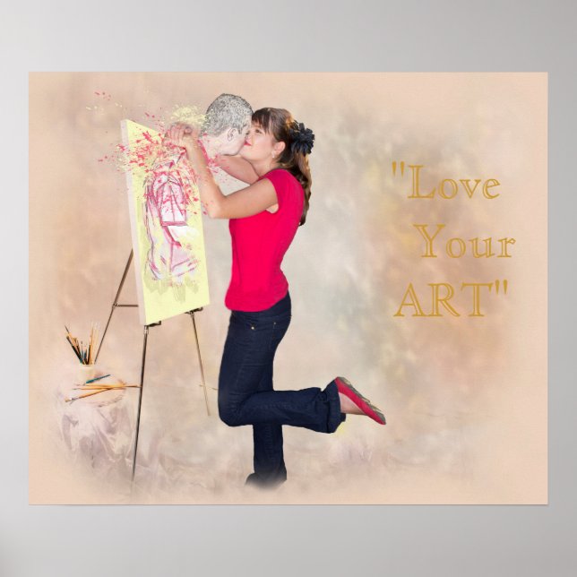 POSTER AME MINHA ARTE AMA SUA ARTE (Frente)