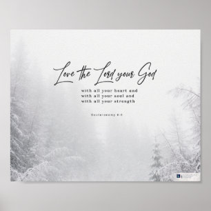 Poster Ame O Senhor Seu Deus (Deuteronomia 6:5)