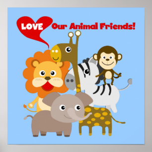 Pôster Ame Os Nossos Amigos Animais