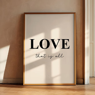 Poster Ame que é toda minimalista