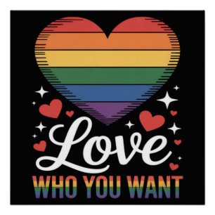 Pôster Ame Quem Você Quer Orgulho Gay LGBT