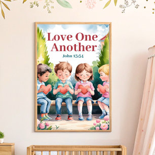 Poster Ame-se outra Arte de Muro Cristã