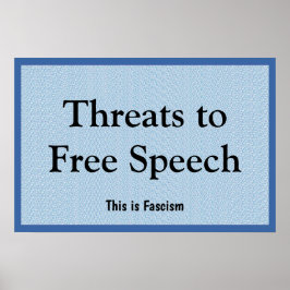 Poster Ameaças à Liberdade de Expressão