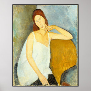 Poster Amedeo Modigliani esposa Retrait