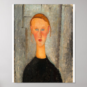 Poster Amedeo Modigliani - Garota Com Olhos Azuis
