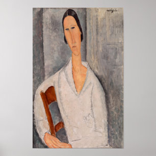 Poster Amedeo Modigliani - Madame Hanka Zborowska Lening