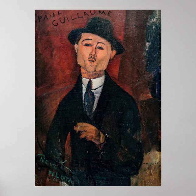 Poster Amedeo Modigliani - Paul Guillaume, Novo Pilota (Frente)