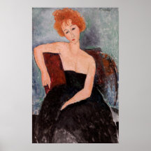 Amedeo Modigliani - Vestido da Noite Ruiva