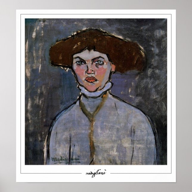 Poster Amedeo Modigliani Zedign Cartaz de Arte #23 (Frente)