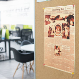 Poster Amelia Earhart Jornal Front Page Artigo