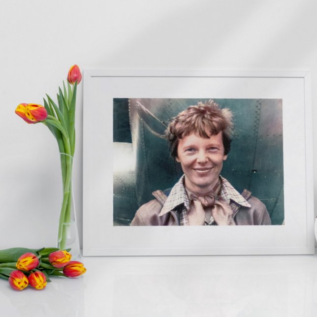 Poster Amelia Earhart Seu Lockheed Modelo 10-E Electra (Criador carregado)