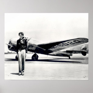 Poster Amelia Earhart tamanho padrão