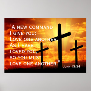 Poster Amem uns aos outros. Como eu os amei, João 13:34
