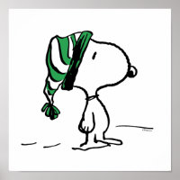 Amendoins | Boné de Neve Verde Snoopy